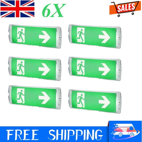 Led emergency light fitting - 6x,