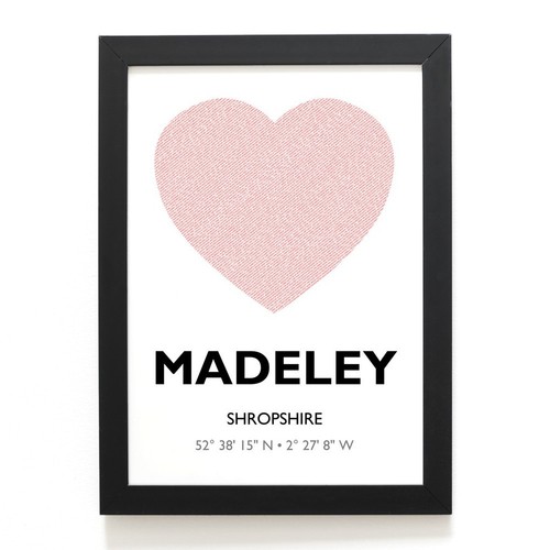 Print madeley shropshire - a4, madeley,