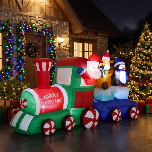 Christmas inflatable train - christmas, w/