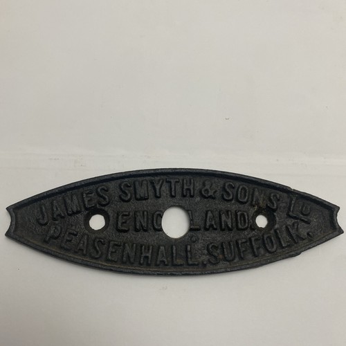 Cast iron plate - plate, james