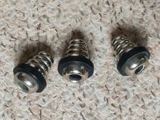 Vintage 1930s Bathroom Chrome Light Pull Art Deco x3