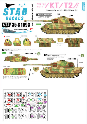 Star decals c1093 - 35-c1093, 1:35