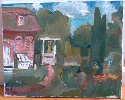 Surrealism landscape plein air - surrealism,