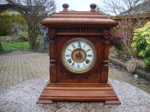 Antique mantle clock ansonia - mantle,