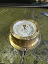 Vintage Brass Barometer By Simpson Lawrence