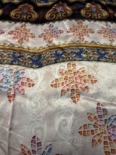 100 pure silk panel printed - silk,