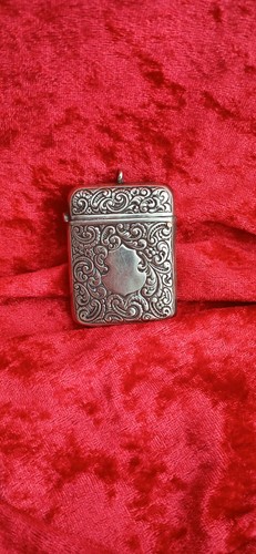 Brass vesta antique match - vesta,