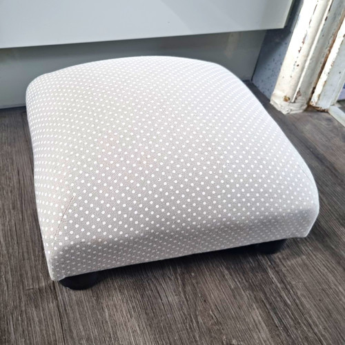 Grey white polka dot - grey,