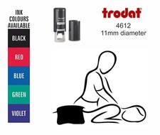 Massage Rubber Stamp, beauty parlour spa therapy Loyalty card reward scheme 11mm