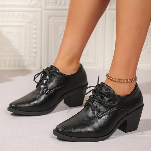 Women square toe chunky heel - women's,