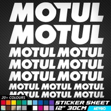 17x MOTUL Vinyl Decal Stickers