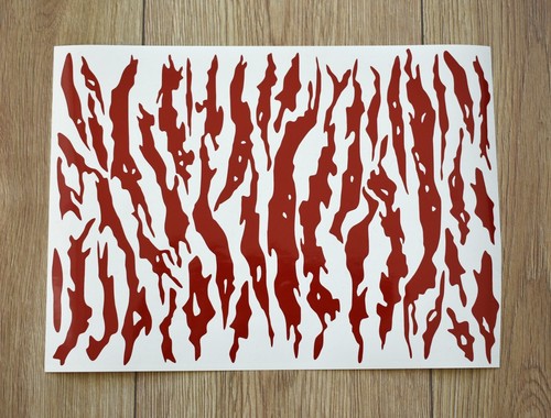 Tiger stripe stencil sheet