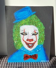 Clown acrylic painting on canvas by original artist