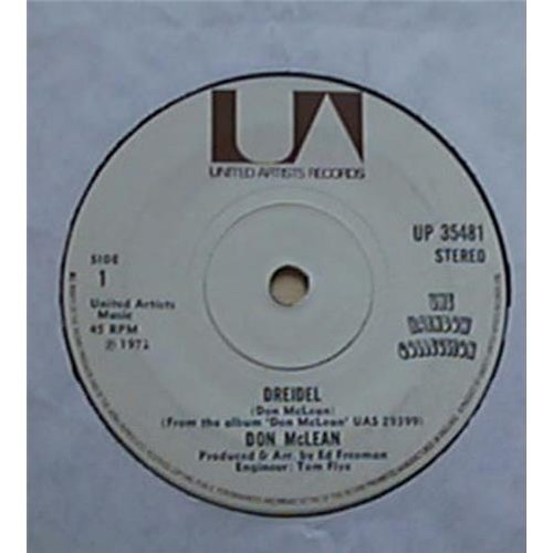 Don mclean dreidel 1972 uk - mclean, 7"