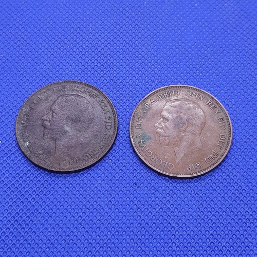 Lot george penny coins - lot, v