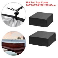 2-Size Hot Tub Spa Cover Cap Guard Furniture Outdoor Dust Protector Waterproof