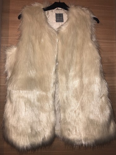 Ladies stone cream waistcoat - ladies,