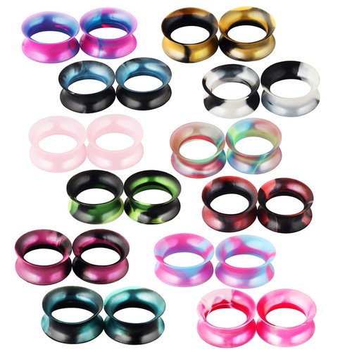 1pair double flared - 1pair, plugs