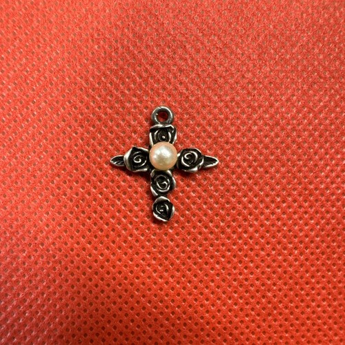 Vintage rose cross 925 - rose,
