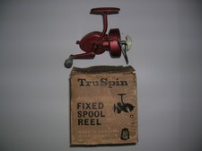 Vintage TruSpin 5 Star Spinning Reel Course Fishing Reel Boxed VG Working