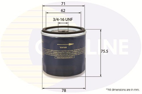 Comline engine oil filter - engine,