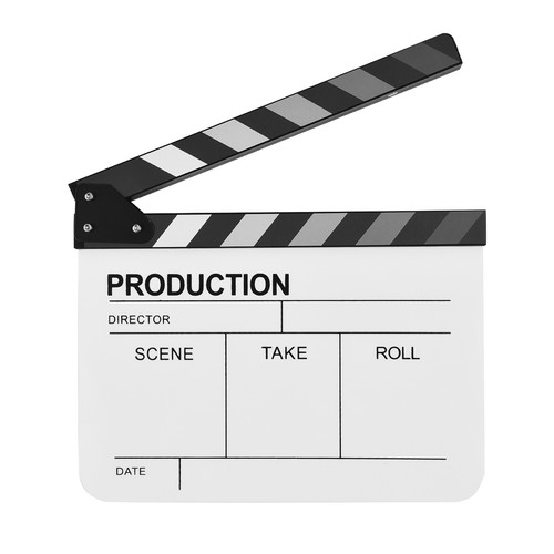 Aacrylic clapperboard film - clapperboard,