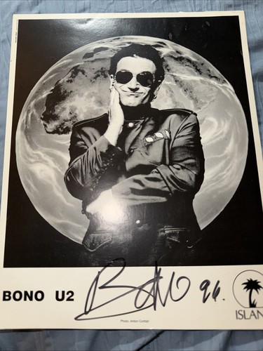 Bono signed autograph - autograph, 8x10