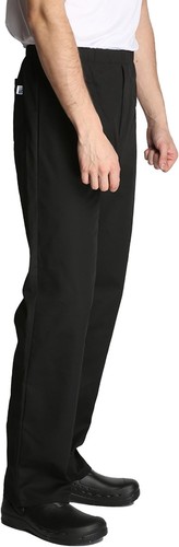 Tibard black chef trousers - black,