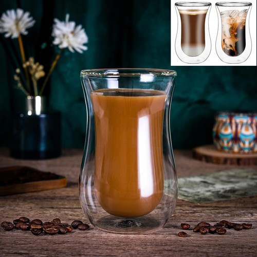 Double walled coffee glasses - double,