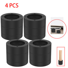 4 PCS Bed Chair Round Risers Heavy Duty Feet Leg Lift Furniture Extra Raisers