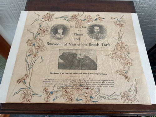 Rare ww1 tissue paper souvenir - rare,