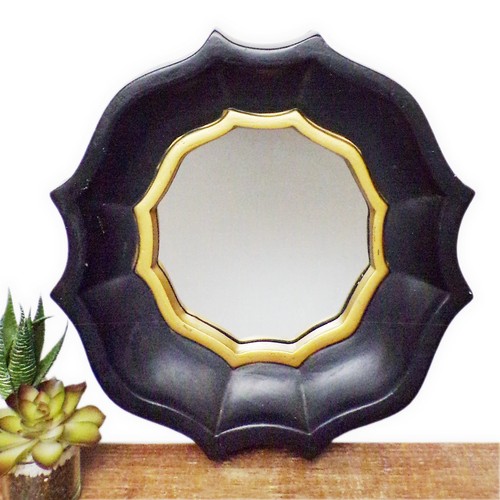 Porthole mirror small - porthole, black