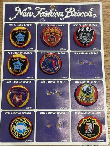 Usa police pin badge set - police,