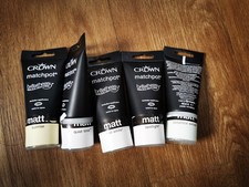 Crown matchpot tester matt paint pot tube breatheasy sail white spotlight lot