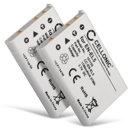 Battery for nikon coolpix - 2x,