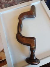 Antique Wood And Brass Brace
