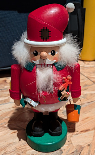 Wooden christmas nutcracker - wooden,