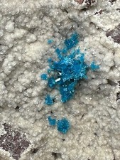 Cavansite Flower on Heulandite