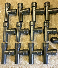 12 x Alumasc Apex cast aluminium 63mm (2.5") x 92.5 degree branch pipes black