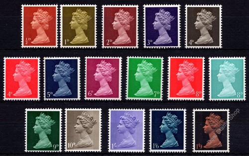 1967 machin pre decimal - pre-decimal, set