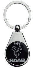 SAAB BLACK LOGO CHROME
