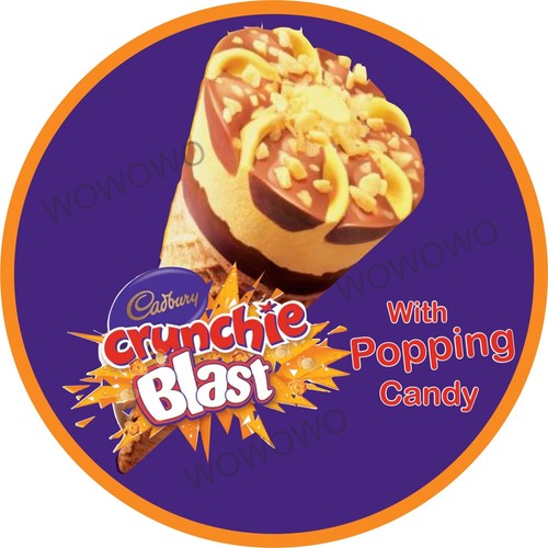 Ice cream van sticker crunchie - ice,