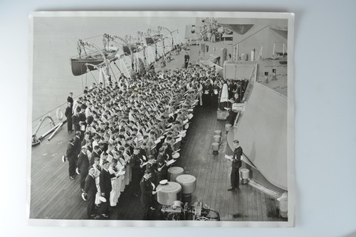 Hms rodney divine service - hms,
