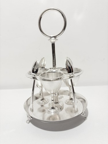 Antique silver plated egg - antique,