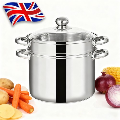 Stainless steel pasta pots - steel,