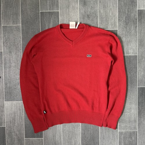 Franklin marshall red v neck - red, v-neck