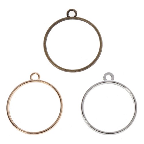 Pcs round pendant blank - round,