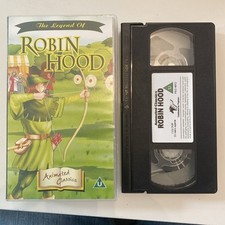 Animated Classics The Legend Of Robin Hood Vhs Video Children’s 
