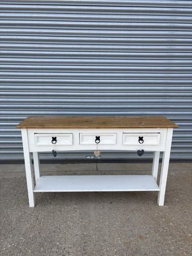 Corona white console table - console,