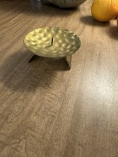 Vtg MCM Hammered Brass